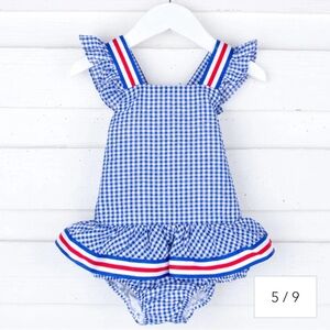 NWT Classic Whimsy Red White and Blue one piece | Size 4T